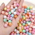 Polymer Clay Rhinestone Ball Beads